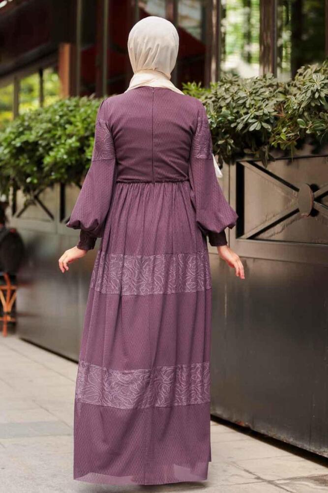 Violet - Nayla Collection - Robe Hijab - 3874MOR - 2