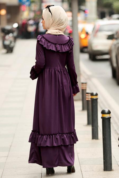 Violet - Nayla Collection - Robe Hijab 4015MOR - 2
