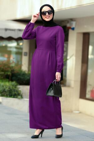 Violet - Nayla Collection - Robe Hijab 42380MOR - 1