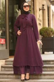 Violet- Nayla Collection - Robe Hijab 5006MOR - Thumbnail