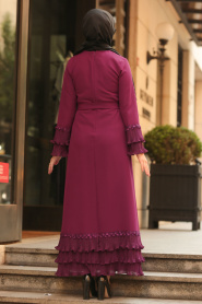 Violet- Nayla Collection - Robe Hijab 6754MOR - Thumbnail