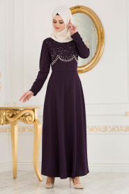 Violet - Nayla Collection - Robe Hijab 76620MOR - Thumbnail