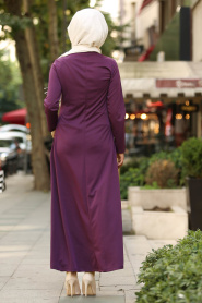 Violet - Nayla Collection - Robe Hijab 79340MOR - Thumbnail
