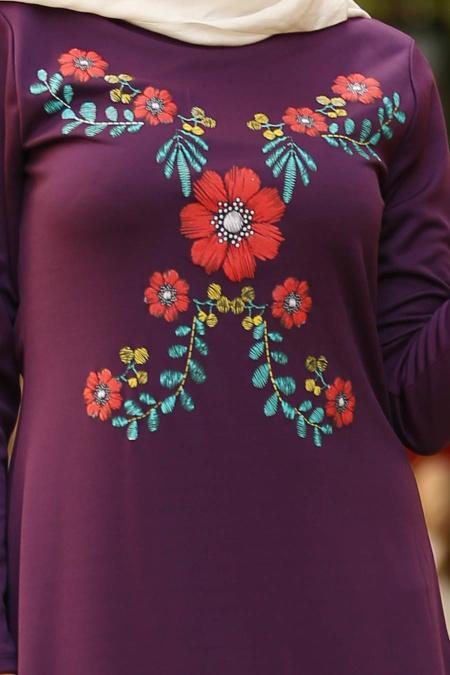 Violet - Nayla Collection - Robe Hijab 79340MOR - 3