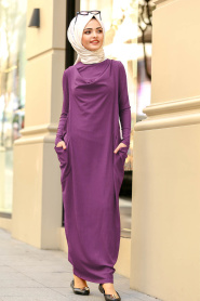 Violet - Nayla Collection - Robe Hijab 956MOR - Thumbnail