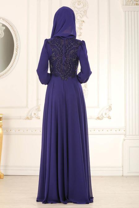 Violet - Nayla Collection - Robes de Soirée 3839MOR - 3