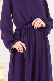 Violet - Nayla Collection - Robes de Soirée 4147MOR - Thumbnail