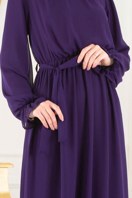 Violet - Nayla Collection - Robes de Soirée 4147MOR - 3