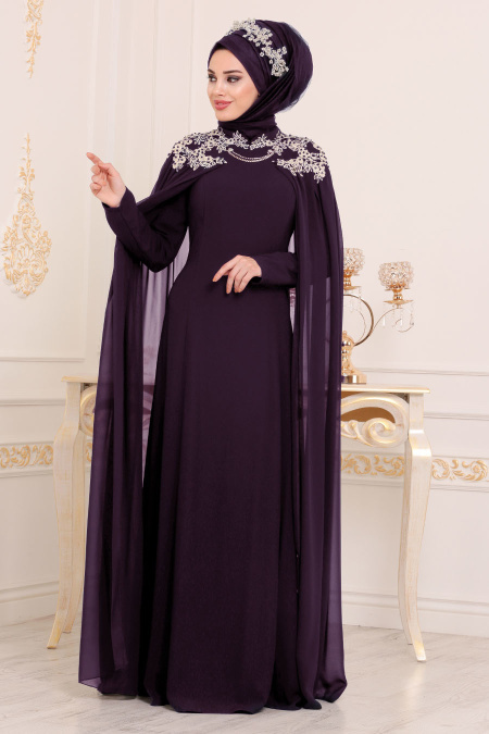 Violet - Nayla Collection - Robes de Soirée 7992MOR