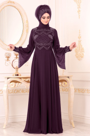 Violet - Nayla Collection - Robes de Soirée 8088MOR - Thumbnail