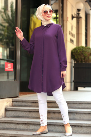 Violet- Nayla Collection - Tunique Hijab 253MOR - Thumbnail