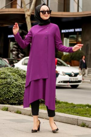 Violet-Nayla Collection - Tunique Hijab 5424MOR - 1