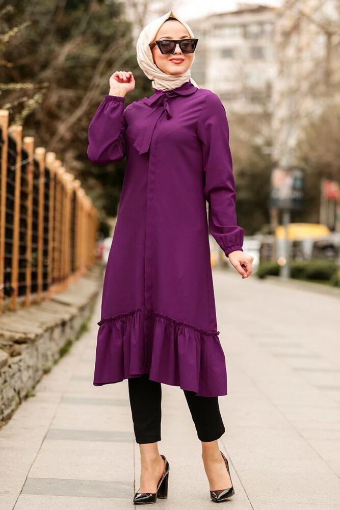 Violet-Nayla Collection - Tunique Hijab 5426MOR - 1