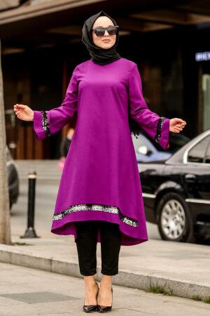 Violet-Nayla Collection - Tunique Hijab 5436MOR - 1