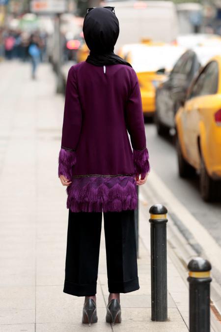 Violet - Nayla Collection - Tunique Hijab 8334MOR - 3