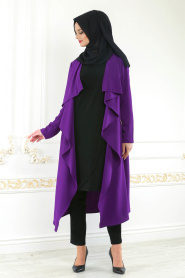 Violet - Neva Style - Cardigan Hijab 52740MOR - Thumbnail