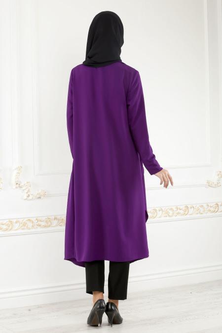 Violet - Neva Style - Cardigan Hijab 52740MOR - 2