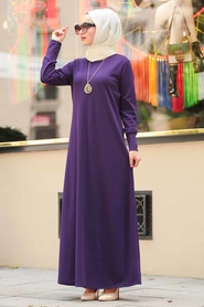 Violet - Neva Style - Robe Hijab - 41070MOR - Thumbnail