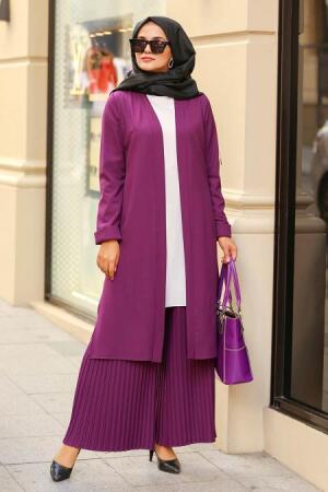 Violet - New Kenza -Combination Hijab 51251MOR - 1