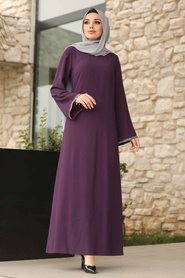 Violet - Tesettürlü Abiye Elbise - Robe de Soirée Hijab - 39052MOR - Thumbnail