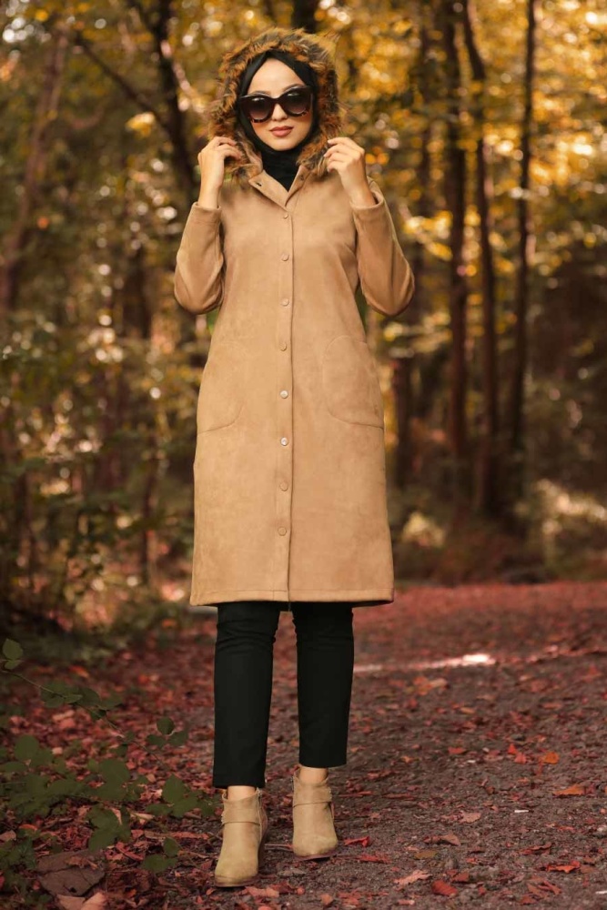 Vison-Nayla Collection - Manteau Hijab 9067V - 1