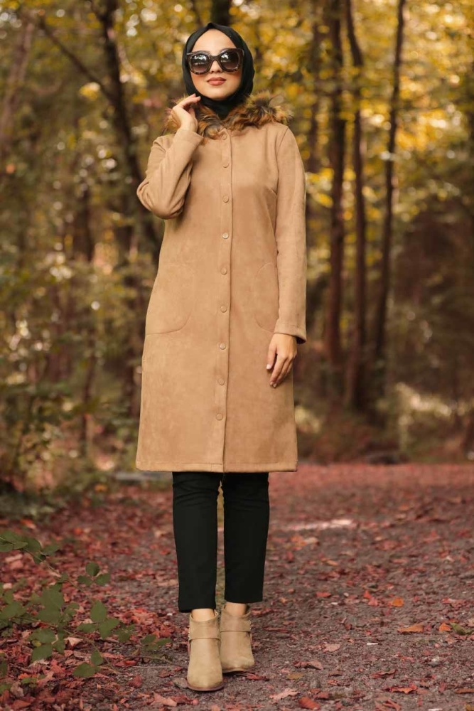 Vison-Nayla Collection - Manteau Hijab 9067V - 2