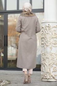 Vison - Neva Style - Manteau Hijab - 5098V - Thumbnail
