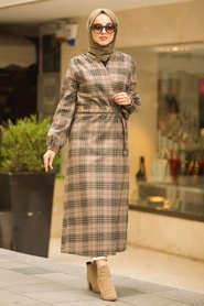 Vison - Neva Style - Manteau Hijab - 5509V - Thumbnail