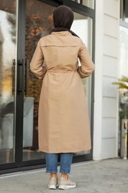 Vison -Neva Style - Manteau Hijab -5677V - Thumbnail