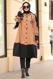 Vison - Neva Style - Manteau Hijab - 8836V - Thumbnail