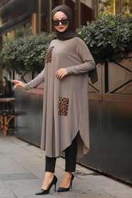 Vison - Neva Style - Tunique Hijab - 4491V - Thumbnail