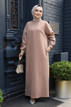Vizon Sweat Tesettür Elbise 23641V - 1