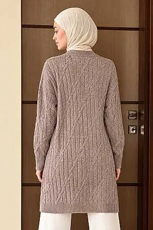 Mink Modest Knit Sweater 8798V - 2