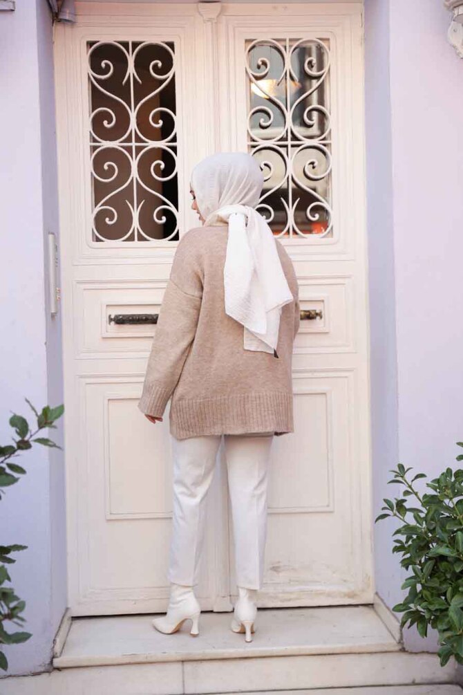 Vizon Tesettür Triko Kazak Tunik 55551V - 3