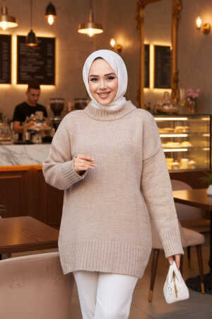 Vizon Tesettür Triko Kazak Tunik 55551V - 1