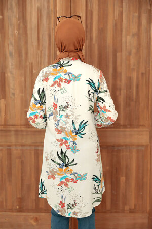 White Hijab Tunic 11569B - 2