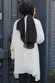 White Hijab Tunic 5000B - Thumbnail