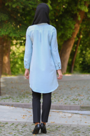 Zernisan - Baby Blue Hijab Tunic 4815BM - Thumbnail
