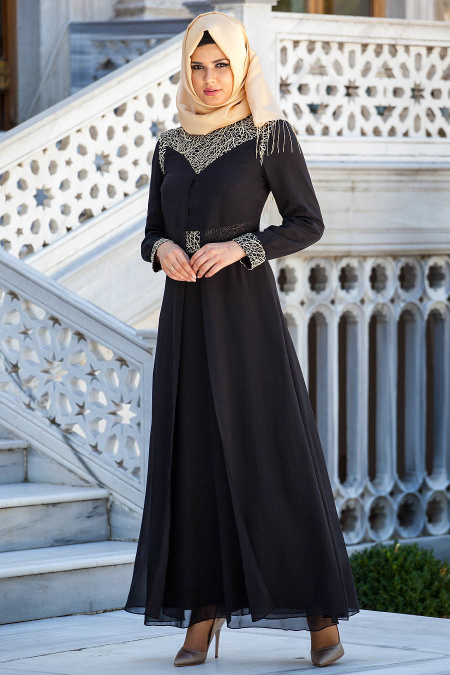 Zernisan - Black Hijab Dress 540551S
