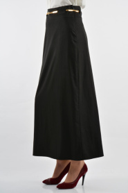 Zernisan - Black Hijab Skirt 30109S - Thumbnail