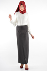 Zernisan - Black Hijab Skirt 30205S - Thumbnail