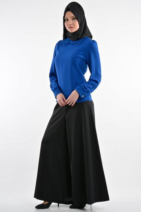 Zernisan - Black Hijab Trousers 1170S - 2