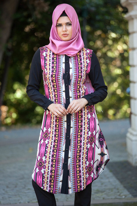 Zernisan - Black Hijab Tunic 4705S
