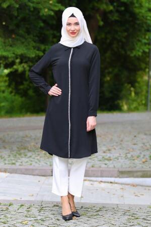 Zernişan - Black Hijab Tunic 4835S - 1