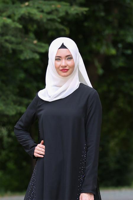 Zernisan - Black Hijab Tunic 4843S - 3