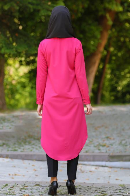 Zernisan - Fuchsia Hijab Tunic 4815F - 2