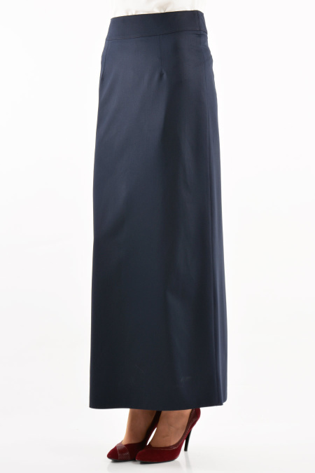 Zernisan - Navy Blue Hijab Skirt 30205L
