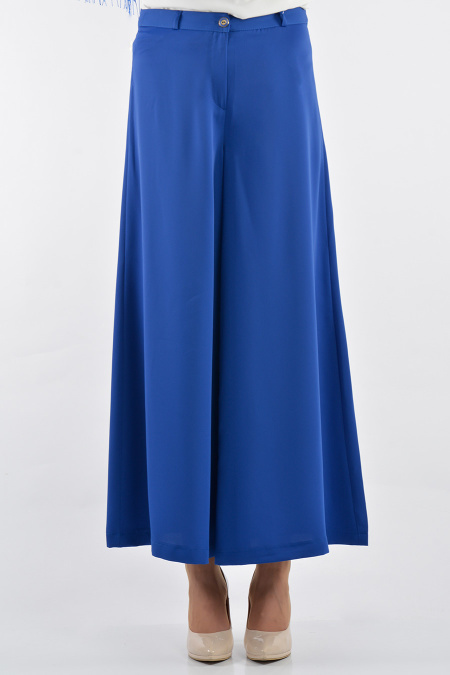 Zernisan - Sax Blue Hijab Trousers 1170SX